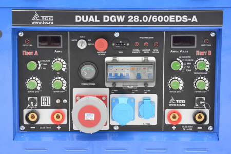 Двухпостовой дизельный сварочный генератор ТСС DUAL DGW 28/600EDS-A