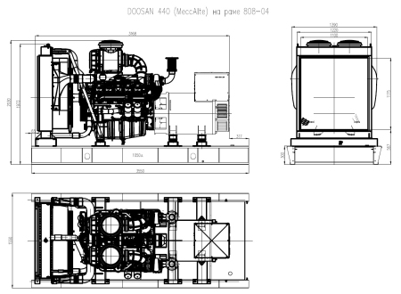 Дизельный генератор ТСС АД-440С-Т400-1РМ17 (Mecc Alte) 015103