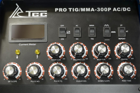 Аппарат TIG сварки алюминия ТСС PRO TIG/MMA-300P AC/DC 067094