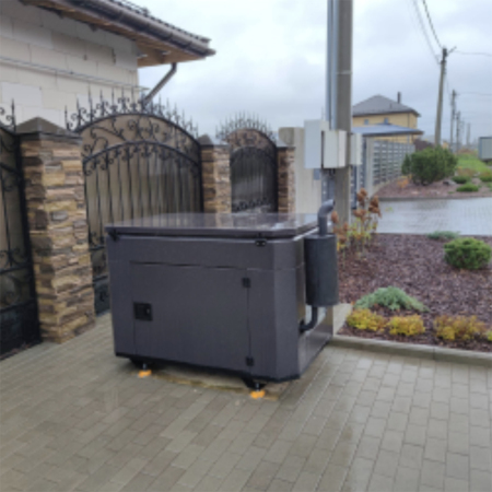 Бензиновый генератор TSS SGG 6000EHNA Duplex в Кожухе 1200-Winter с Блоком АВР-С 8000/230/400