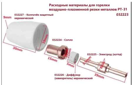 Плазмотрон PT-31, 5 м 073664