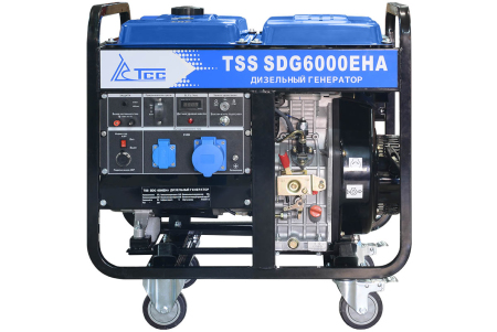 Дизельный генератор ТСС SDG 6000EHA в Кожухе 1200-Winter с Блоком АВР-С 9000D/230