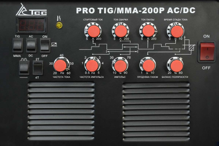 Аппарат TIG сварки алюминия ТСС PRO TIG/MMA-200P AC/DC 067093